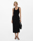 ფოტო #1 პროდუქტის Women's Cupro Side Knot Dress