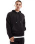 DTT overhead hoodie & jersey short set in black