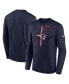 Men's Navy New England Patriots Legend Icon Long Sleeve T-shirt