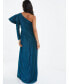 Фото #2 товара Вечернее платье с одним рукавом QUIZ Metallic для женщин