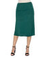 ფოტო #1 პროდუქტის Women's A-Line Elastic Waist Knee Length Skirt