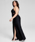 Фото #4 товара Trendy Plus Size Strappy-Corset Slit-Front Dress