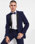 ASOS DESIGN super skinny tuxedo in navy suit jacket