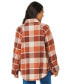 ფოტო #2 პროდუქტის Juniors' Pacific Dreams Cotton Flannel Shirt