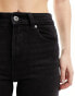 Фото #6 товара ONLY Emily high waist straight leg ankle jean in wash black