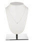 Фото #2 товара Ralph Lauren sterling Silver and Cubic Zirconia Pendant Necklace