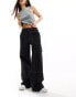 HUGO BLUE wide leg utility trousers in black