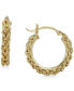 Фото #1 товара Серьги Macy's Rope Chain Hoop 20mm Gold