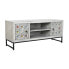 TV furniture DKD Home Decor White Beige Grey Multicolour Ceramic Mango wood 130 x 40 x 56 cm
