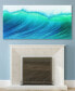 Фото #4 товара Blue Wave Frameless Free Floating Tempered Art Glass Wall Art by EAD Art Coop, 36" x 72" x 0.2"