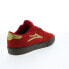 Lakai Cambridge MS1220252A00 Mens Red Suede Skate Inspired Sneakers Shoes