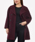 Фото #3 товара Women's Plus Size Notched-Collar Double-Breasted Peacoat, Created for Macy's