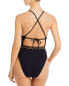 Фото #2 товара Isabella Rose 299604 Women Queensland Ribbed One Piece Swimsuit Size L