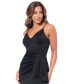 Women's Cascading-Ruffle V-Neck Strappy Dress