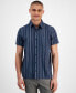 Фото #1 товара Men's Horacio Regular-Fit Striped Shirt, Created for Macy's