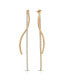 ფოტო #3 პროდუქტის Spin Around 18k Gold Plated Linear Dangle Earrings