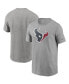 ფოტო #1 პროდუქტის Men's Heathered Gray Houston Texans Primary Logo T-shirt