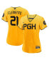 Фото #1 товара Женская футболка Nike Pittsburgh Pirates 2023 City Connect Replica Player Jersey Gold Роберто Клементе