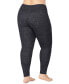 ფოტო #2 პროდუქტის Plus Size SoftKnit Crossover-Waist Leggings