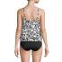 Women's Chlorine Resistant Blouson Tankini Swimsuit Top