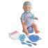 Фото #1 товара NEU GEBORENES BABY Blaue Babypuppe 43cm Getrnke pinkeln