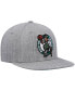 Фото #4 товара Men's Heathered Gray Boston Celtics 2.0 Snapback Hat