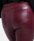 Plus Size Artificial leather Marilyn Straight Pants