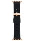Фото #2 товара Ремешок для часов Anne Klein Женский черный текстурированный силиконовый ремешок совместим с Apple Watch 42/44/45/Ultra/Ultra 2