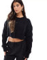 Фото #1 товара SNDYS premium cropped cable knit cardigan in black