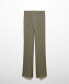 Фото #7 товара Women's Lurex-Knit Flared Pants