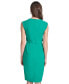 ფოტო #2 პროდუქტის Petite Twist-Front Sheath Dress