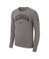 Фото #3 товара Men's Heather Gray Georgia Bulldogs Arch 2-Hit Long Sleeve T-shirt