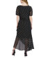 ფოტო #2 პროდუქტის Women's Polka Dot Ruffled Maxi Dress