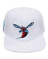 Men's White Delaware State Hornets Mascot Evergreen Wool Snapback Hat
