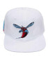 ფოტო #2 პროდუქტის Men's White Delaware State Hornets Mascot Evergreen Wool Snapback Hat