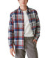Фото #1 товара Men's Plaid Button-Down Flannel Utility Shirt