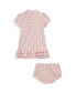 ფოტო #2 პროდუქტის Baby Girls Floral Soft Cotton Polo Dress