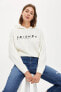 Friends Lisanslı Regular Fit Bisiklet Yaka Uzun Kollu Sweatshirt