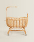 Rattan mini cot