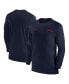 Фото #1 товара Men's Navy Arizona Wildcats 2024 Sideline Coach UV Performance Long Sleeve T-Shirt