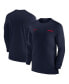 Men's Navy Arizona Wildcats 2024 Sideline Coach UV Performance Long Sleeve T-Shirt