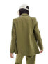 Фото #5 товара Miss Selfridge Petite blazer in khaki