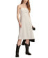 Women's Cotton Linen Sleeveless Midi Dress