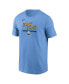 Men's Light Blue Milwaukee Brewers 2-Hit Speed City Connect T-Shirt