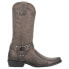 Dingo Hombre Square Toe Cowboy Mens Grey Casual Boots DI850-GRY
