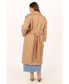 ფოტო #9 პროდუქტის Womens Kallie Quilted Tie Front Coat