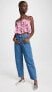 Фото #5 товара Футболка женская GANNI Light Cotton Tieband Strap Top, Sugar Plum, Pink, Floral, 8