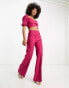 Vesper trouser co-ord in raspberry