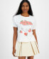 ფოტო #1 პროდუქტის Juniors' Strawberry Graphic T-Shirt