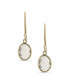 ფოტო #2 პროდუქტის Classic Elegant Genuine 10K Gold Faceted Briolette Gemstone Bezel Set Oval Aquamarine Dangle Drop Earrings For Women Wire Fish Hook